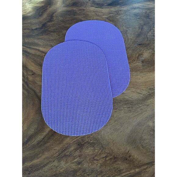 Vintage Placemats Purple Vinyl set of 2 - Picture 2 of 7